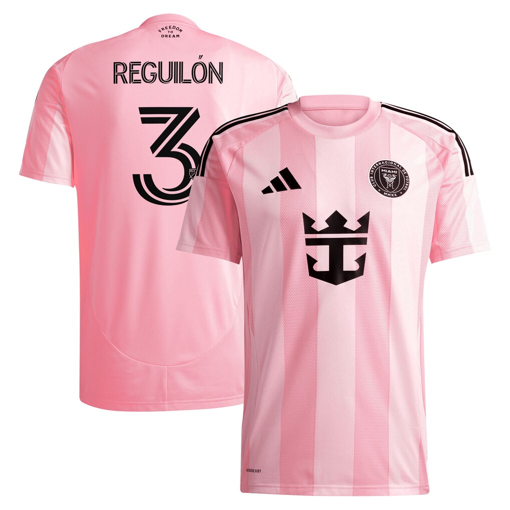 Men's Inter Miami CF Sergio Reguilón adidas Pink 2025 Euforia Replica Jersey - Ujersey