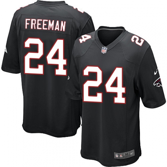 Men's Nike Atlanta Falcons #24 Devonta Freeman Game Black Alternate NFL Jersey - Ujersey