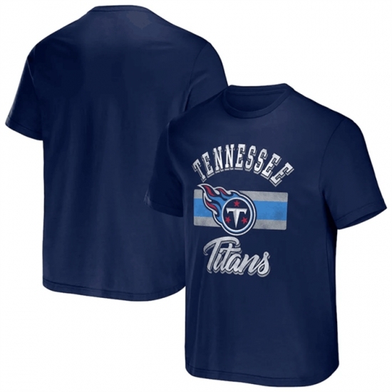 Men's Tennessee Titans Navy X Darius Rucker Collection Stripe T Shirt - Ujersey