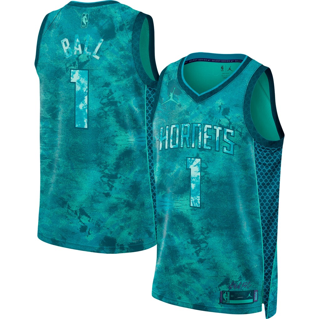 Unisex Charlotte Hornets LaMelo Ball Jordan Brand Teal Select Series Swingman Jersey - SUjersey01