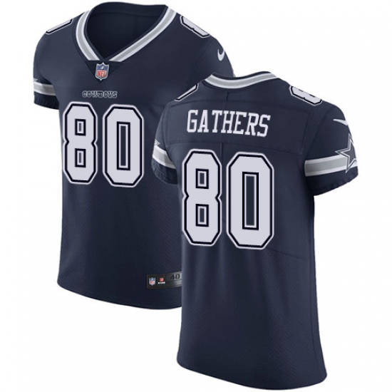 Men's Nike Dallas Cowboys #80 Rico Gathers Navy Blue Team Color Vapor Untouchable Elite Player NFL Jersey - Ujersey