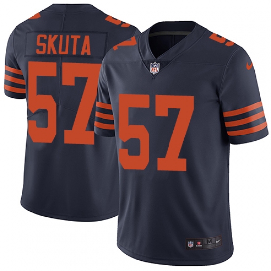 Men's Nike Chicago Bears #57 Dan Skuta Navy Blue Alternate Vapor Untouchable Limited Player NFL Jersey - Ujersey