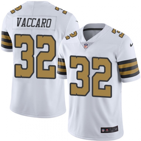 Youth Nike New Orleans Saints #32 Kenny Vaccaro Limited White Rush Vapor Untouchable NFL Jersey - Ujersey