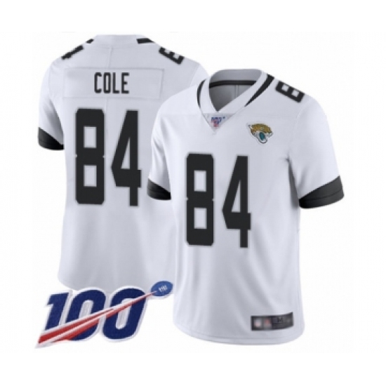 Men's Jacksonville Jaguars #84 Keelan Cole White Vapor Untouchable Limited Player 100th Season Football Jersey - Ujersey