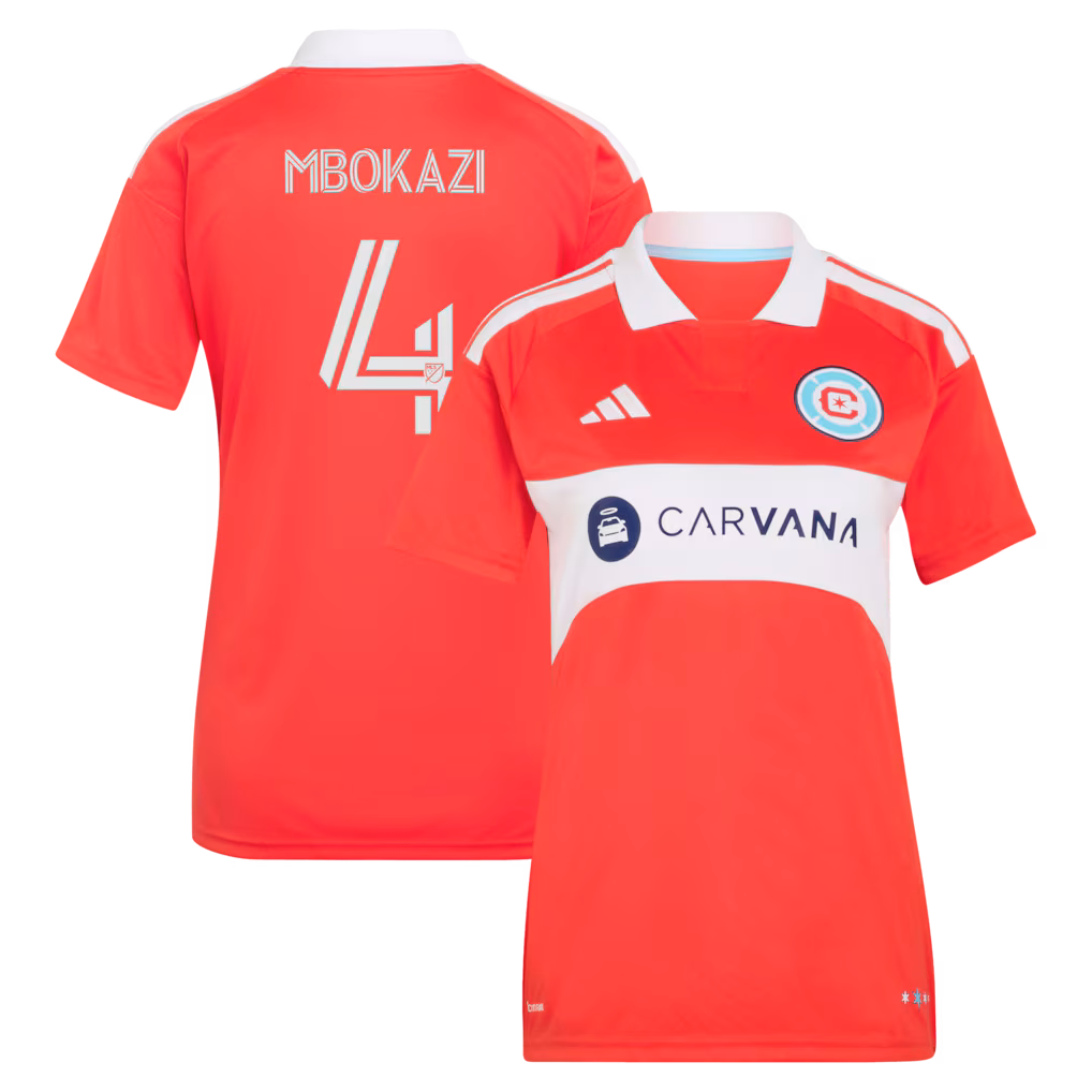 Women's Chicago Fire Mbekezeli Mbokazi adidas Red 2026 Forever Red Replica Jersey