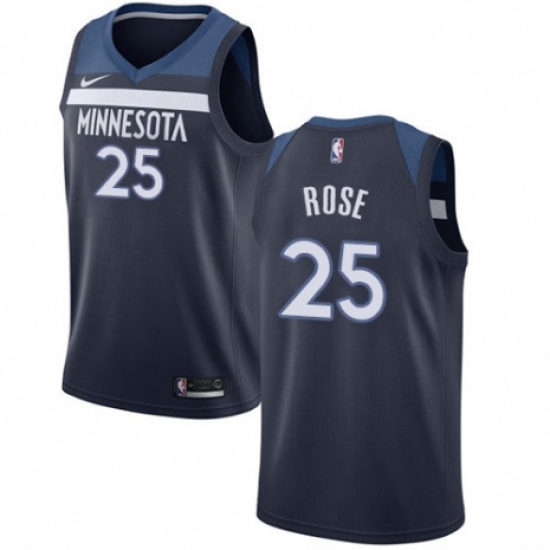 Youth Nike Minnesota Timberwolves #25 Derrick Rose Swingman Navy Blue NBA Jersey - Icon Edition - Ujersey