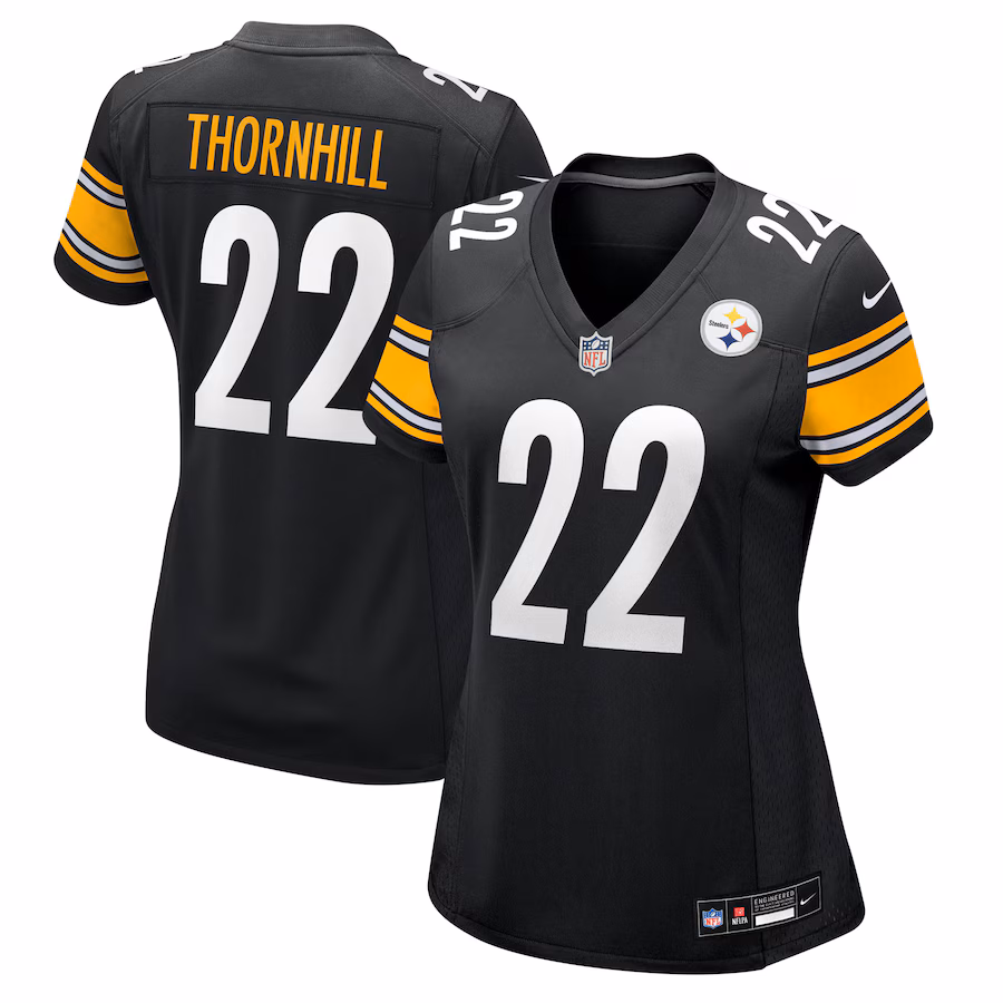 Women's Pittsburgh Steelers Juan Thornhill Nike Black Team Game Jersey - Ujersey