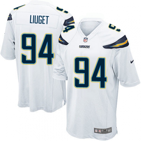 Men's Nike Los Angeles Chargers #94 Corey Liuget Game White NFL Jersey - Ujersey