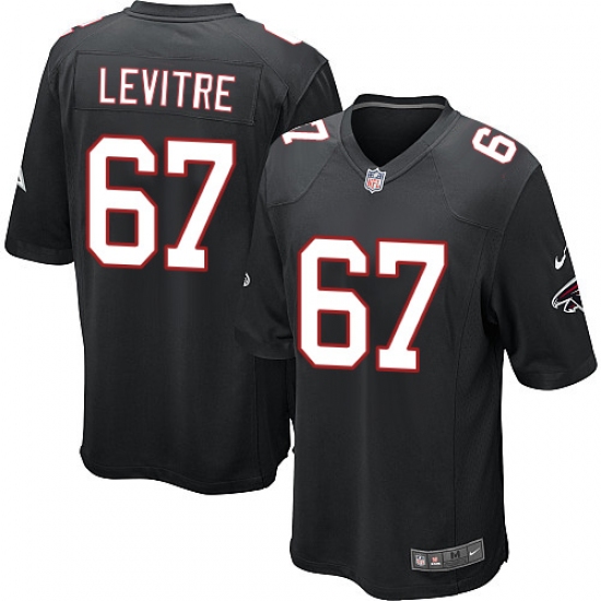 Men's Nike Atlanta Falcons #67 Andy Levitre Game Black Alternate NFL Jersey - Ujersey