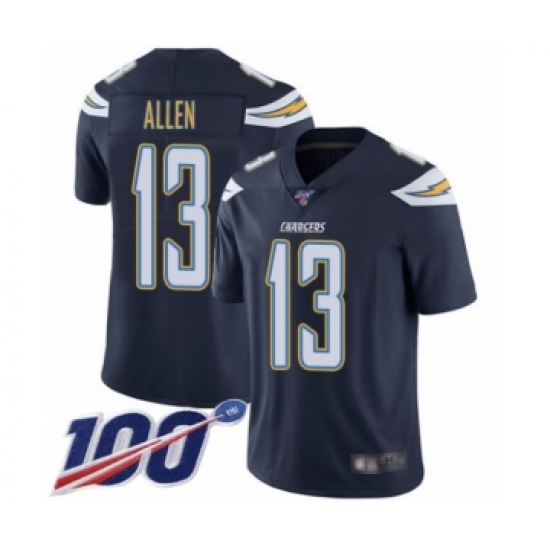 Men's Los Angeles Chargers #13 Keenan Allen Navy Blue Team Color Vapor Untouchable Limited Player 100th Season Football Jersey - Ujersey