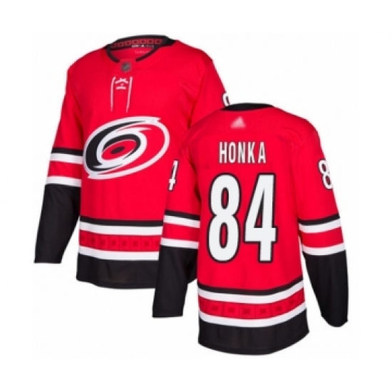 Youth Carolina Hurricanes #84 Anttoni Honka Authentic Red Home Hockey Jersey - Ujersey