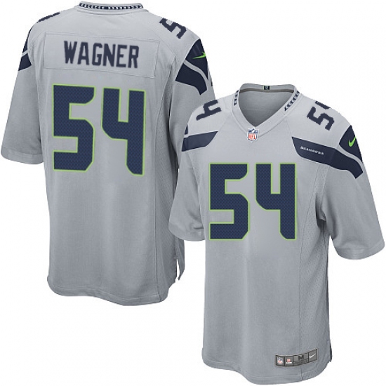 Men's Nike Seattle Seahawks #54 Bobby Wagner Game Grey Alternate NFL Jersey - Ujersey