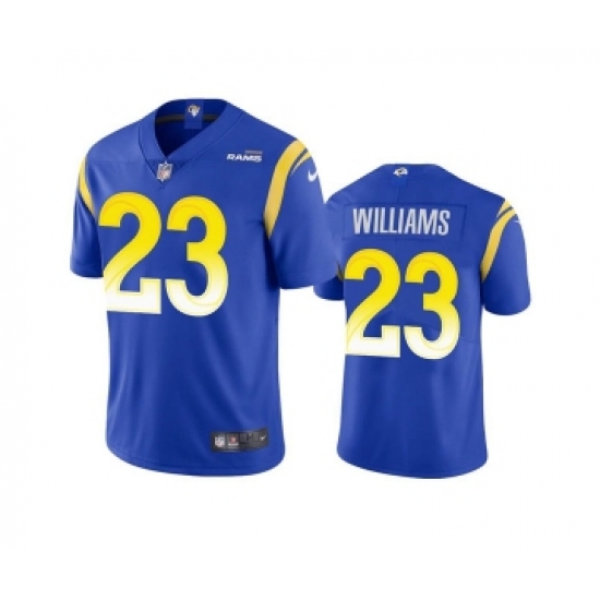 Men's Los Angeles Rams #23 Kyren Williams Royal Vapor Untouchable Limited Stitched Football Jersey - Ujersey