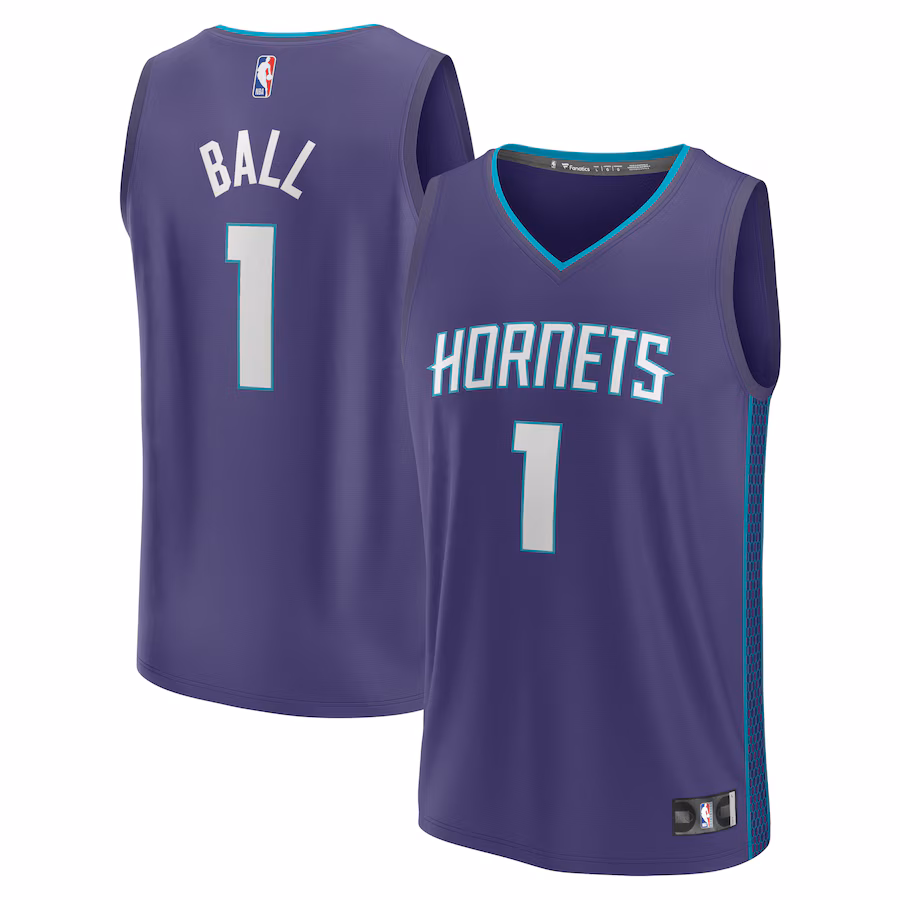 Youth Charlotte Hornets LaMelo Ball Fanatics Purple Fast Break Player Jersey - Statement Edition - Ujersey NHL