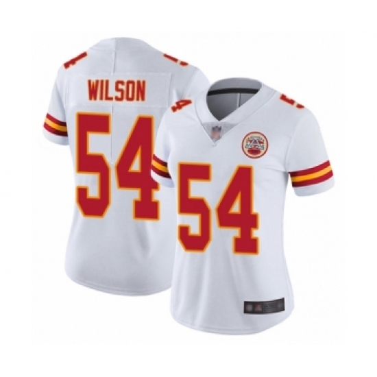 Women's Kansas City Chiefs #54 Damien Wilson White Vapor Untouchable Elite Player Football Jersey - Ujersey