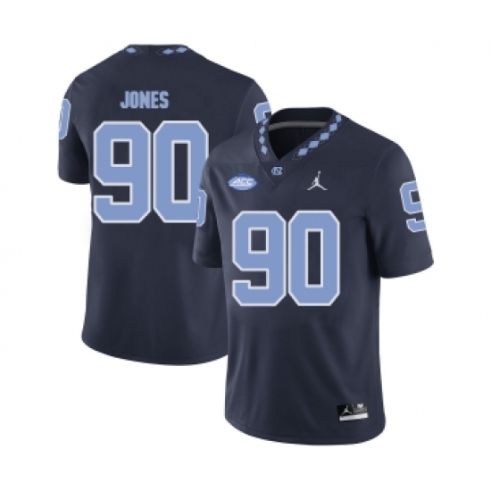 North Carolina Tar Heels 90 Andrew Jones Black College Football Jersey - Ujersey