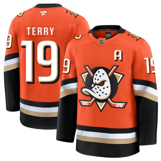 Men's Anaheim Ducks #19 Troy Terry Orange 2026 Home Stitched Hockey Jersey - Ujersey