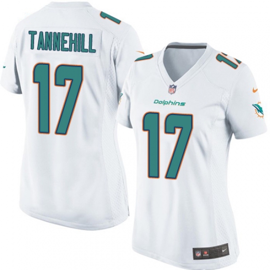 Women's Nike Miami Dolphins #17 Ryan Tannehill Game White NFL Jersey