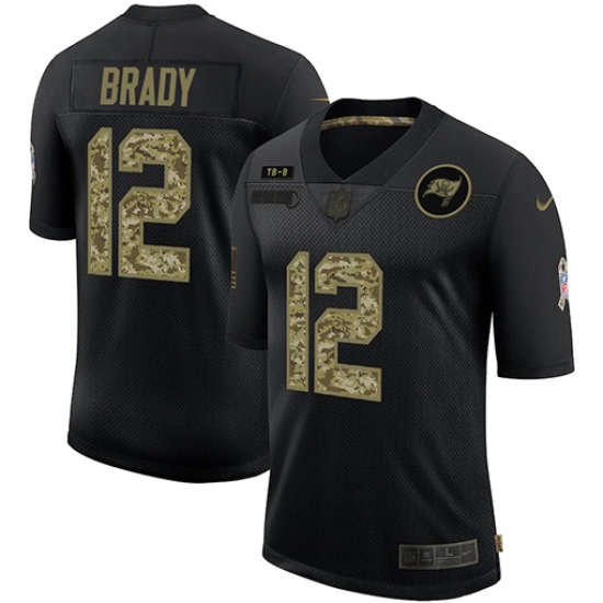 Men's Tampa Bay Buccaneers #12 Tom Brady Camo 2020 Salute To Service Limited Jersey - Ujersey
