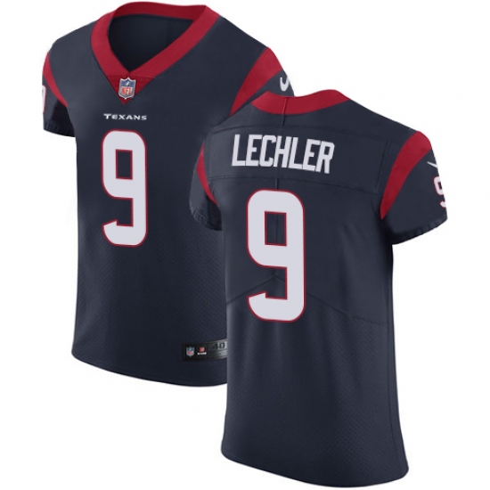 Men's Nike Houston Texans #9 Shane Lechler Navy Blue Team Color Vapor Untouchable Elite Player NFL Jersey - Ujersey
