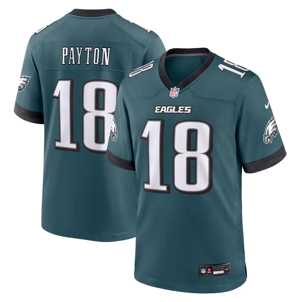 Men's Philadelphia Eagles Cole Payton Nike Midnight Green Team Game Jersey - Ujersey