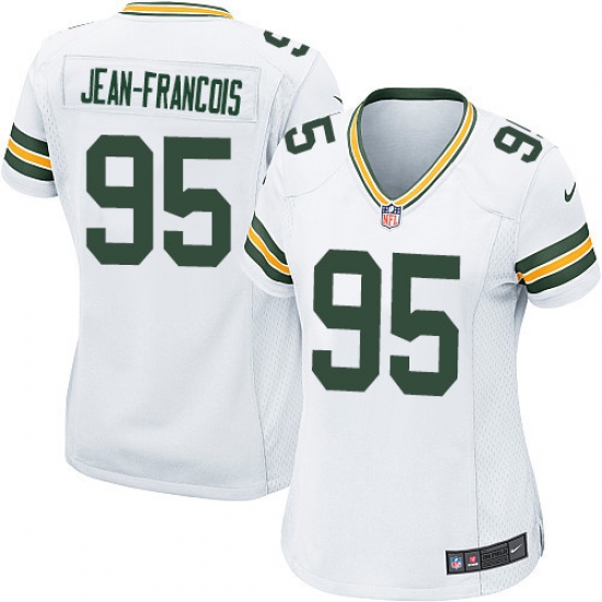 Women's Nike Green Bay Packers #95 Ricky Jean-Francois Game White NFL Jersey - Ujersey