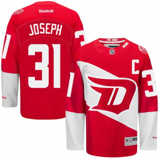 Men's Reebok Detroit Red Wings #31 Curtis Joseph Premier Red 2016 Stadium Series NHL Jersey - Ujersey