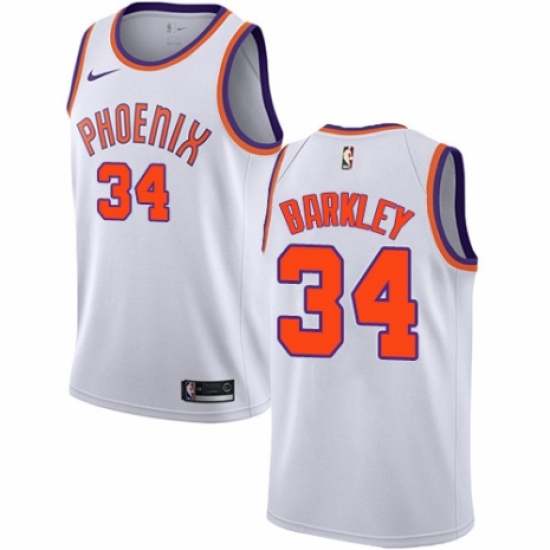 Youth Nike Phoenix Suns #34 Charles Barkley Swingman NBA Jersey - Association Edition - Ujersey
