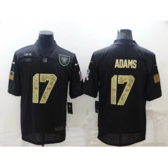 Men's Las Vegas Raiders #17 Davante Adams Black Camo Salute To Service Limited Stitched Jersey - Ujersey