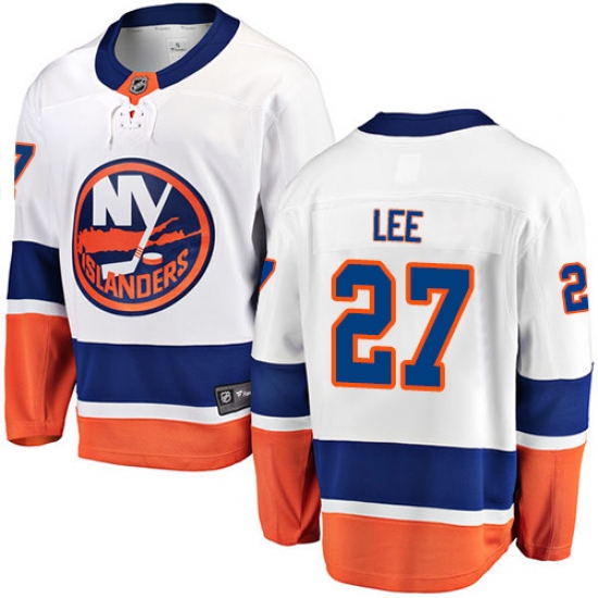 Youth New York Islanders #27 Anders Lee Fanatics Branded White Away Breakaway NHL Jersey - Ujersey