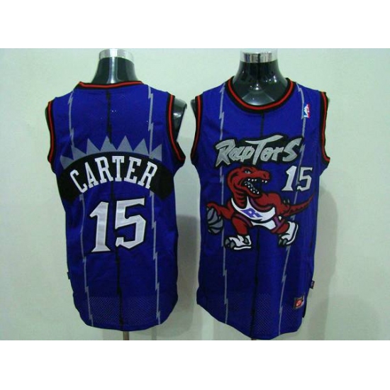 Men's Nike Toronto Raptors #15 Vince Carter Authentic Purple Throwback NBA Jersey - Ujersey