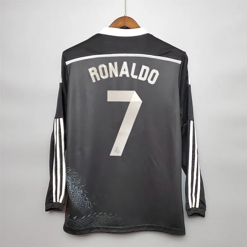 Ronaldo#7 Real Madrid Retro Jersey Third Away Long Sleeve Soccer Shirt 2014/15 - Ujersey NHL