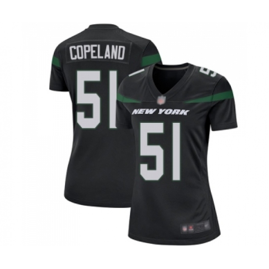 Women's New York Jets #51 Brandon Copeland Game Black Alternate Football Jersey - Ujersey
