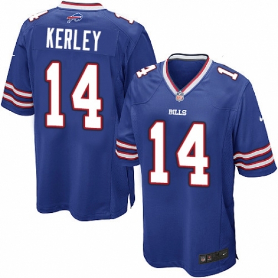 Men's Nike Buffalo Bills #14 Jeremy Kerley Game Royal Blue Team Color NFL Jersey - Ujersey