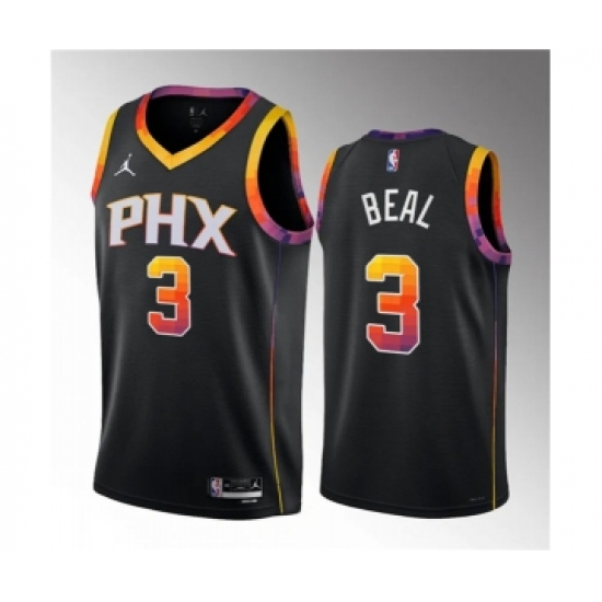 Men's Phoenix Suns #3 Bradley Beal Black 2022-23 Statement Edition Stitched Basketball Jersey