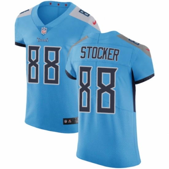 Men's Nike Tennessee Titans #88 Luke Stocker Light Blue Alternate Vapor Untouchable Elite Player NFL Jersey - Ujersey