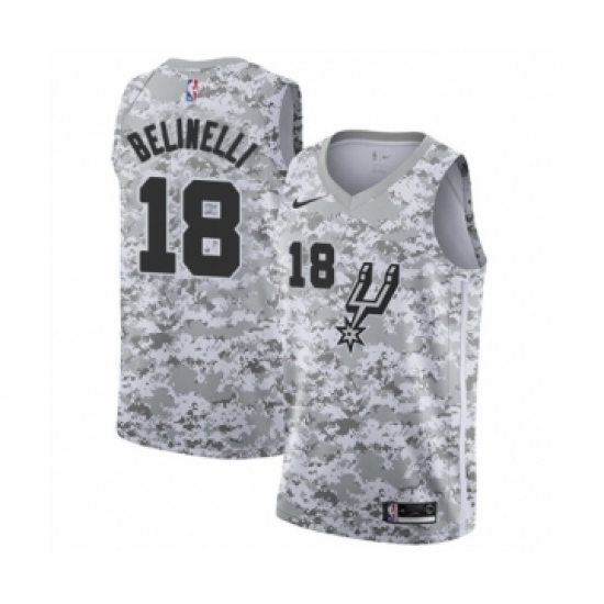 Youth San Antonio Spurs #18 Marco Belinelli White Swingman Jersey - Earned Edition - Ujersey