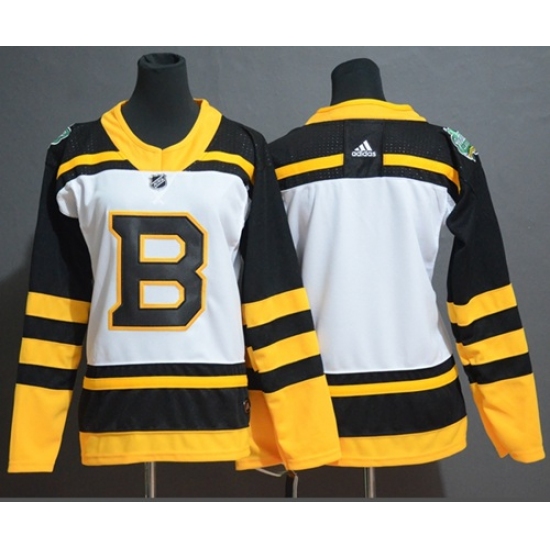 Men's Adidas Boston Bruins Blank White Authentic 2019 Winter Classic Stitched NHL Jersey - Ujersey
