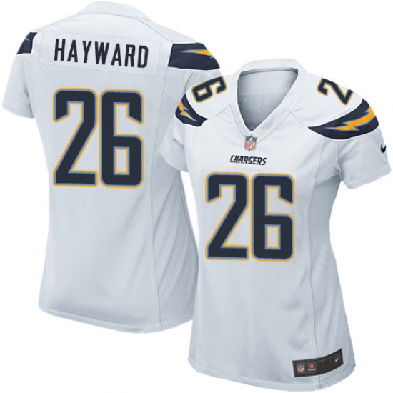Women's Nike Los Angeles Chargers #26 Casey Hayward Game White NFL Jersey - Ujersey