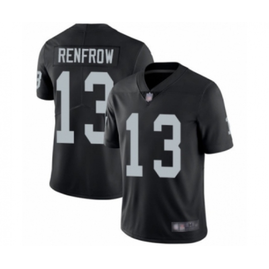Youth Oakland Raiders #13 Hunter Renfrow Black Team Color Vapor Untouchable Elite Player Football Jersey