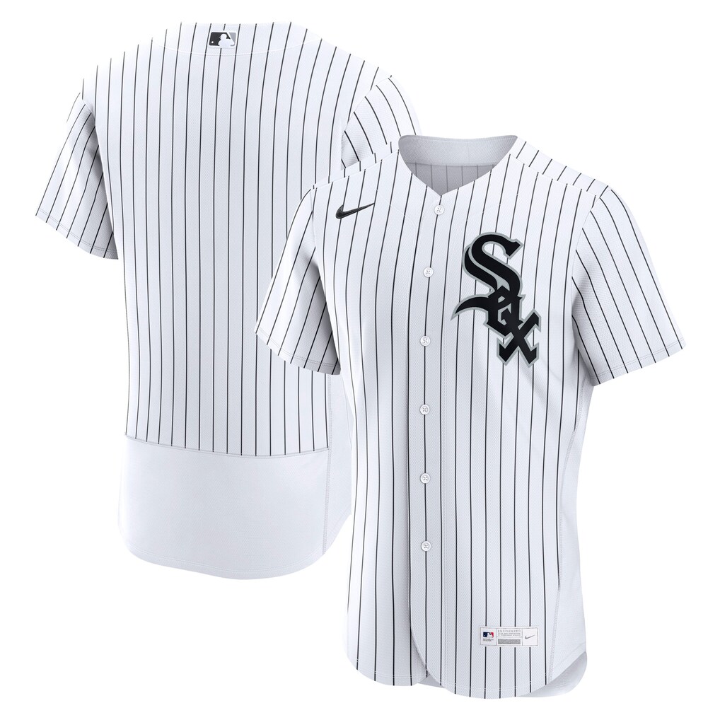 Men's Chicago White Sox Nike White Home Authentic Jersey - Ujersey
