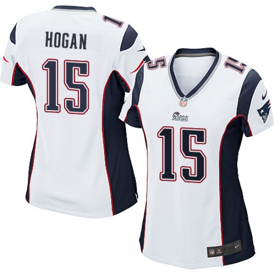 Women's Nike New England Patriots #15 Chris Hogan Game White NFL Jersey - Ujersey