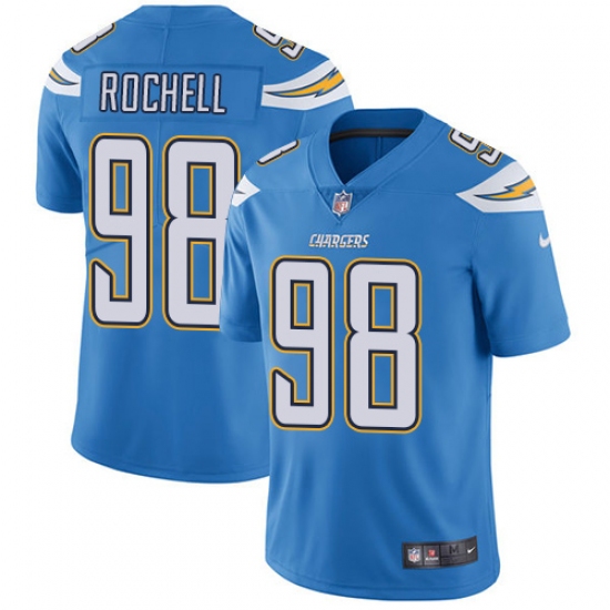 Youth Nike Los Angeles Chargers #98 Isaac Rochell Electric Blue Alternate Vapor Untouchable Limited Player NFL Jersey - Ujersey