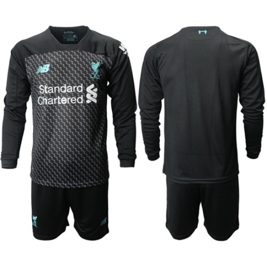 Liverpool Blank Third Long Sleeves Soccer Club Jersey