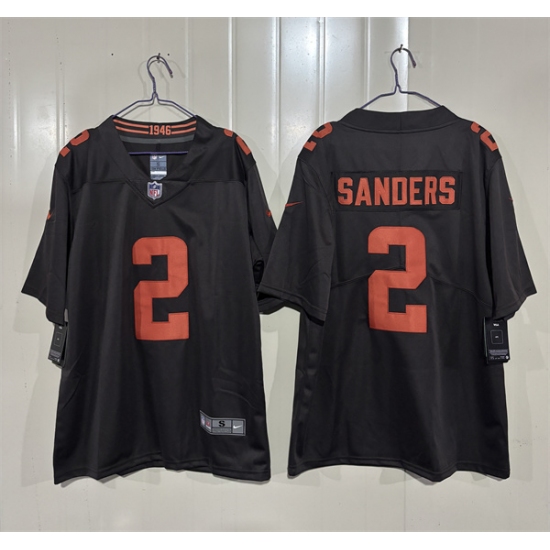 Men's Cleveland Browns #2 Shedeur Sanders Brown 2026 'Alpha Dawg Edition' Vapor Limited Football Stitched Jersey