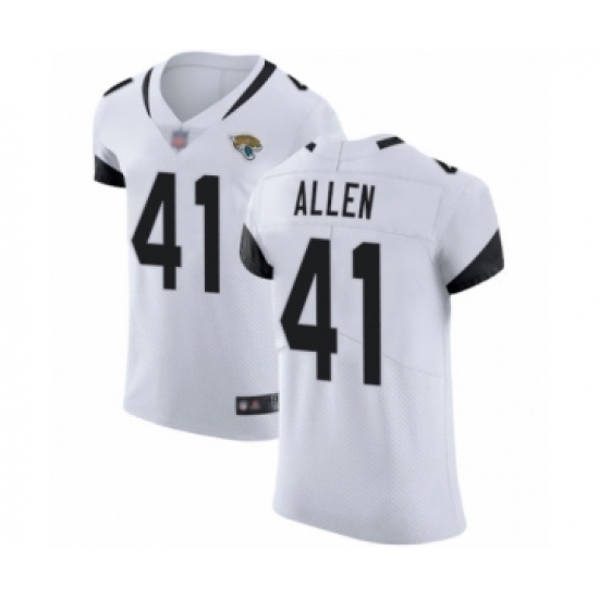 Men's Jacksonville Jaguars #41 Josh Allen White Vapor Untouchable Elite Player Football Jersey - Ujersey