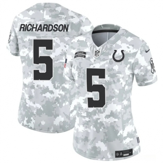Women's Indianapolis Colts #5 Anthony Richardson 2024 F.U.S.E Arctic Camo Salute To Service Limited Stitched Jersey(Run Small) - Ujersey