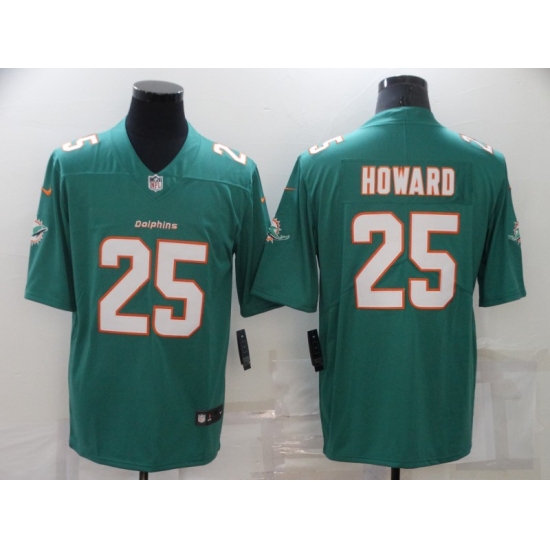 Men's Miami Dolphins #25 Xavien Howard Green Nike Aqua Player Limited Jersey - Ujersey