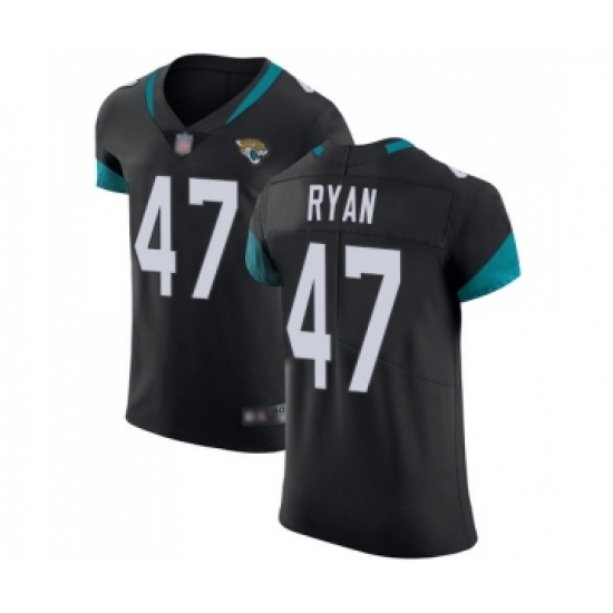 Men's Jacksonville Jaguars #47 Jake Ryan Black Team Color Vapor Untouchable Elite Player Football Jersey