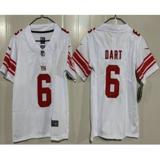 Youth New York Giants #6 Jaxson Dart Limited White Vapor Jersey - Ujersey